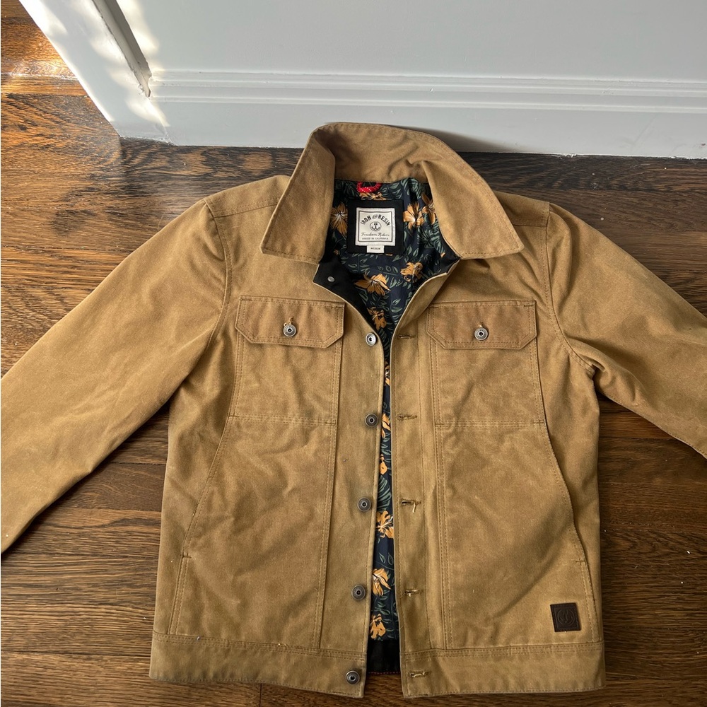 Iron and Resin Waxed Canvas Mechanic Jacket